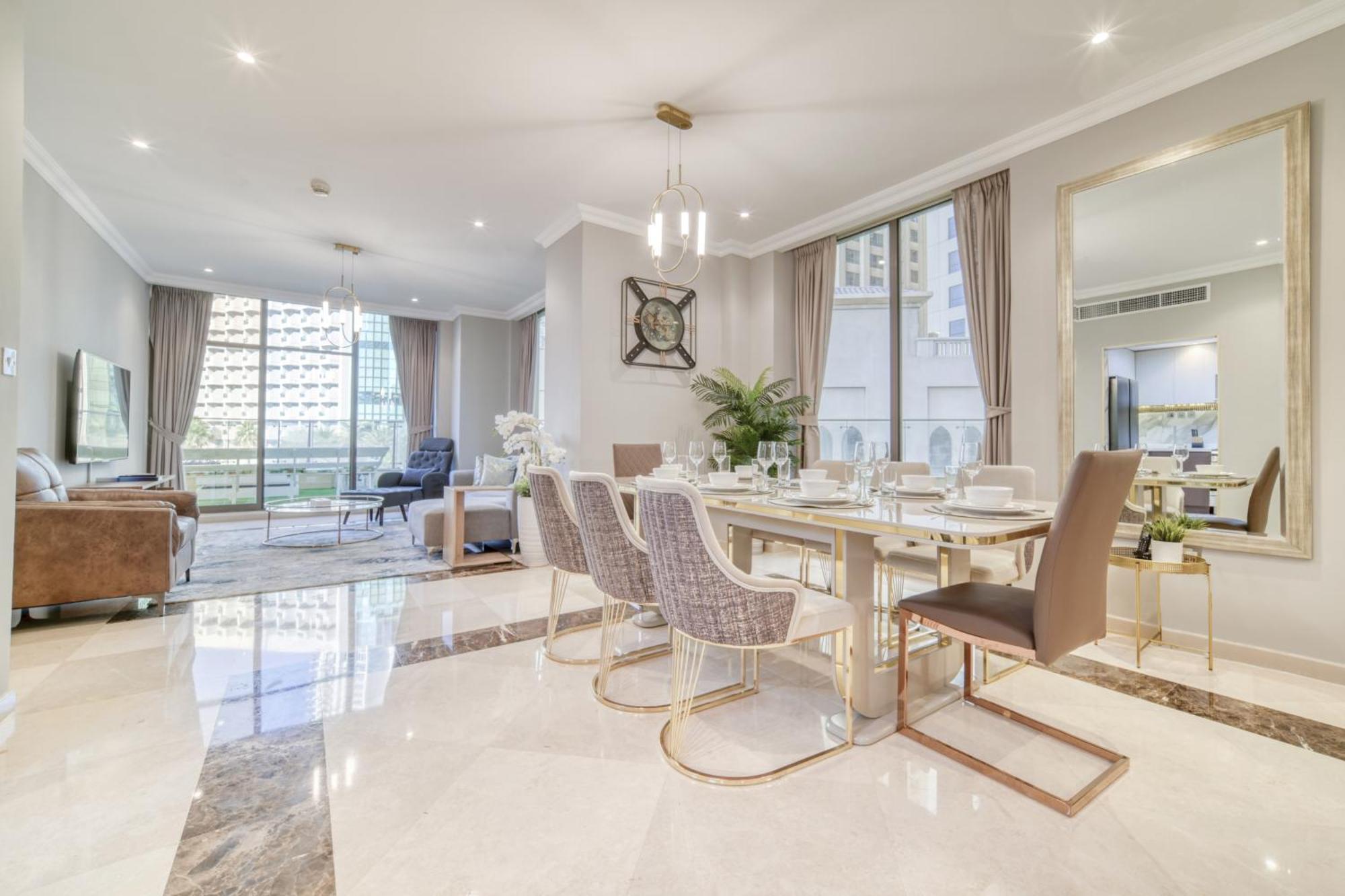 Luxurious 4 Bedroom Duplex With Terrace & Sea View Dubai Exterior photo