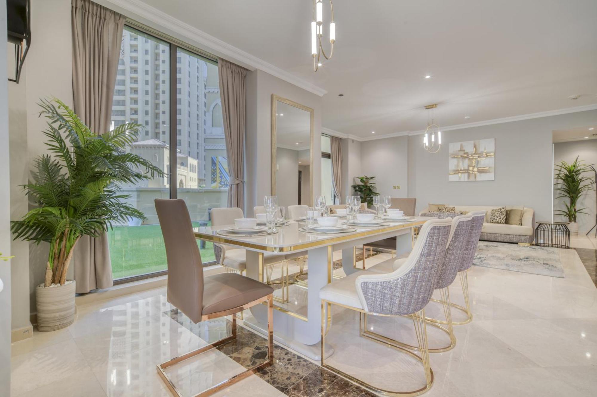Luxurious 4 Bedroom Duplex With Terrace & Sea View Dubai Exterior photo